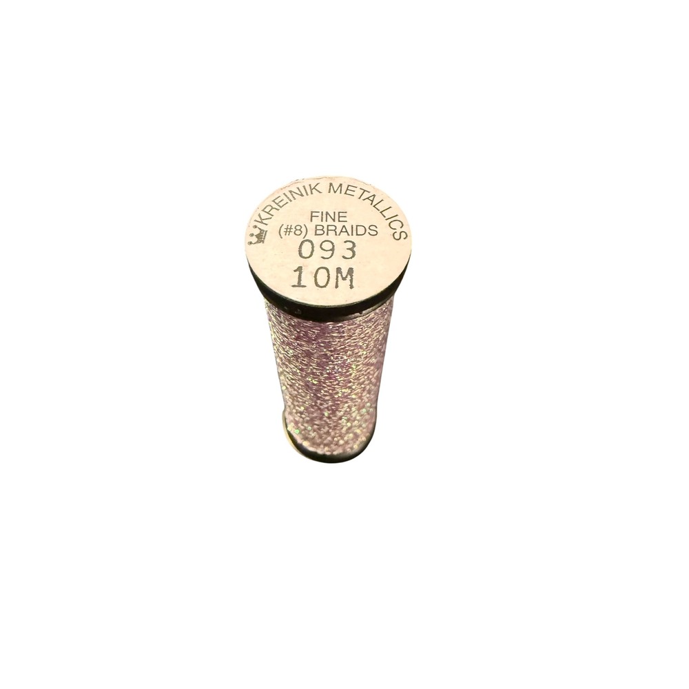 Kreinik Metallics Fine #8 Braid Star Mauve 093 10M New Embroidery Thread Sparkle
